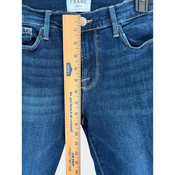 Frame Denim Womens Low-Rise Skinny Jeans Dark Wash Size 27 - Picture 12 of 12